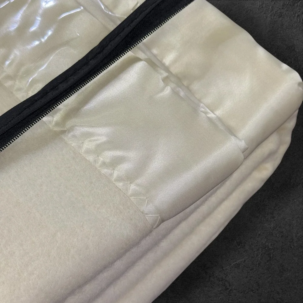 Chatham Wool Supreme 100% Virgin Wool Blanket Full 80x90 Cream Satin Trim USA